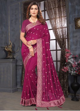 Rani Vichitra Silk Traditional Saree