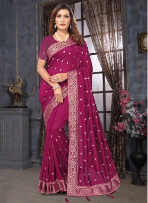 Rani Vichitra Silk Traditional Saree