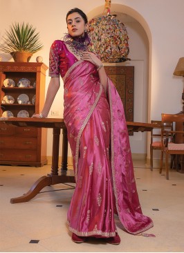 Rani Viscose Contemporary Style Saree
