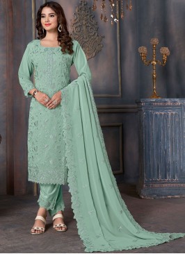 Ravishing Georgette Ceremonial Salwar Suit