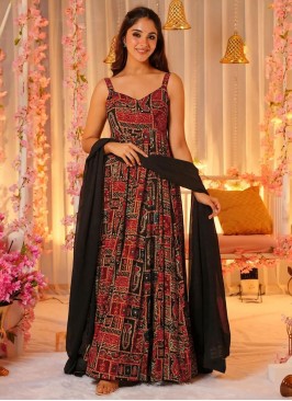 Rayon Rust Trendy Gown