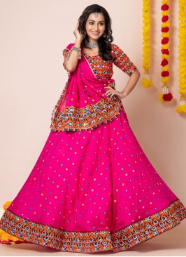 Rayon Trendy Lehenga Choli in Pink