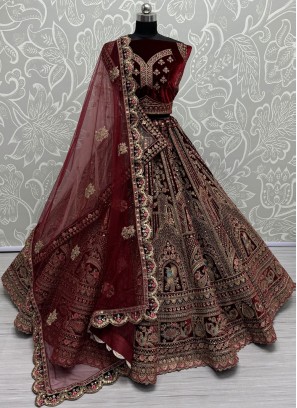 Red Bridal Lehenga Choli