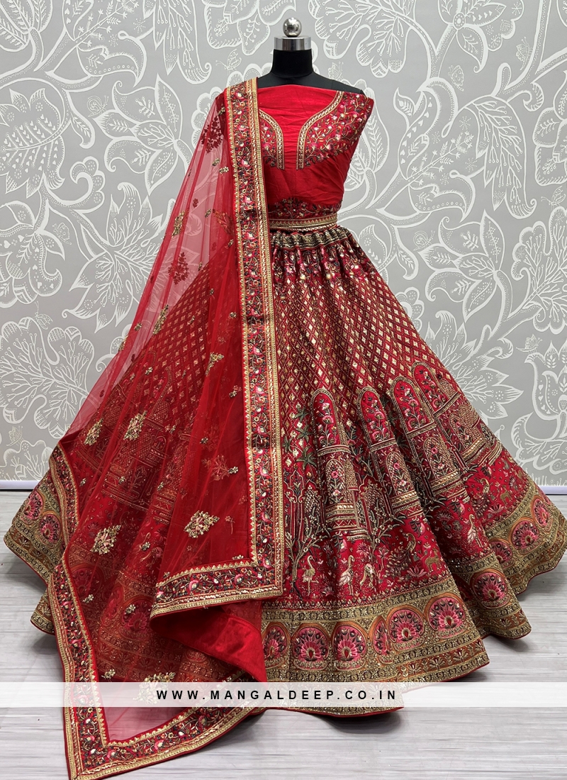 Buy Designer Red Bridal Lehenga Choli for Wedding/wedding Red Lehenga  Choli/party Wear Embroidery Work Lehenga Choli/women's Ethnic Clothing  Online in India - Etsy