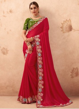 Refreshing Embroidered Ceremonial Classic Saree