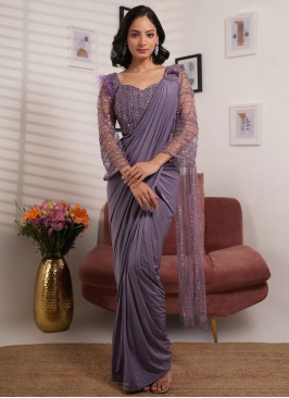 Refreshing Embroidered Reception Trendy Saree