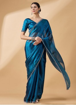 Refreshing Organza Contemporary Saree