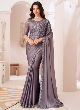 Refreshing Silk Lace Contemporary Saree