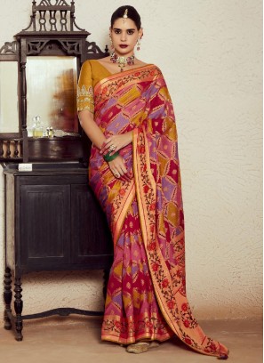 Regal Multi Colour Weaving Brasso Contemporary Saree