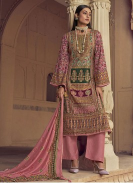 Regal Muslin Multi Colour Digital Print Pakistani Suit