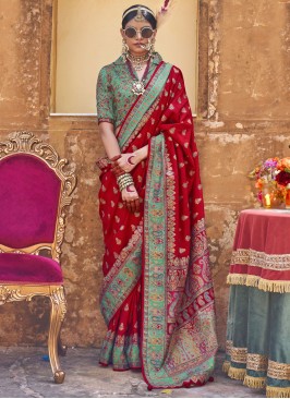 Regal Silk Red Trendy Saree