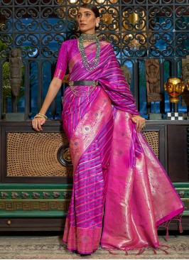 Regal Weaving Purple Classic Saree