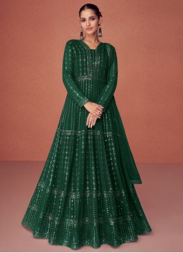 Remarkable Georgette Embroidered Anarkali Salwar Suit