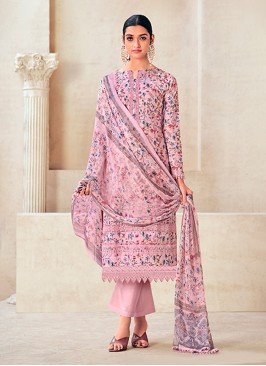 Renowned Cotton Pink Pant Style Suit