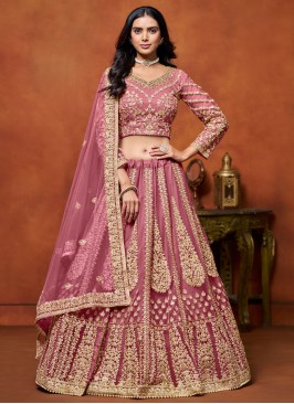 Renowned Net Embroidered Trendy Lehenga Choli