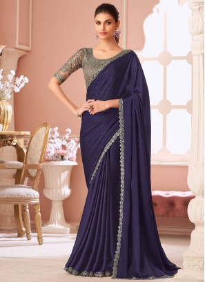 Renowned Purple Traditional Saree