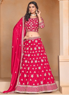 Resplendent Thread Organza Rani Trendy Lehenga Choli