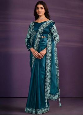 Riveting Blue Classic Saree