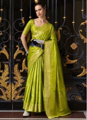 Riveting Satin Silk Classic Saree