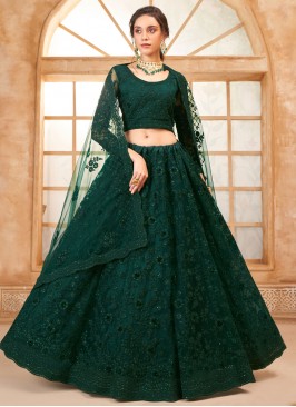 Royal Net Engagement Trendy Lehenga Choli