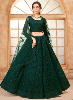 Royal Net Engagement Trendy Lehenga Choli