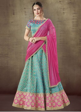 Royal Thread Jacquard Silk Designer Lehenga Choli