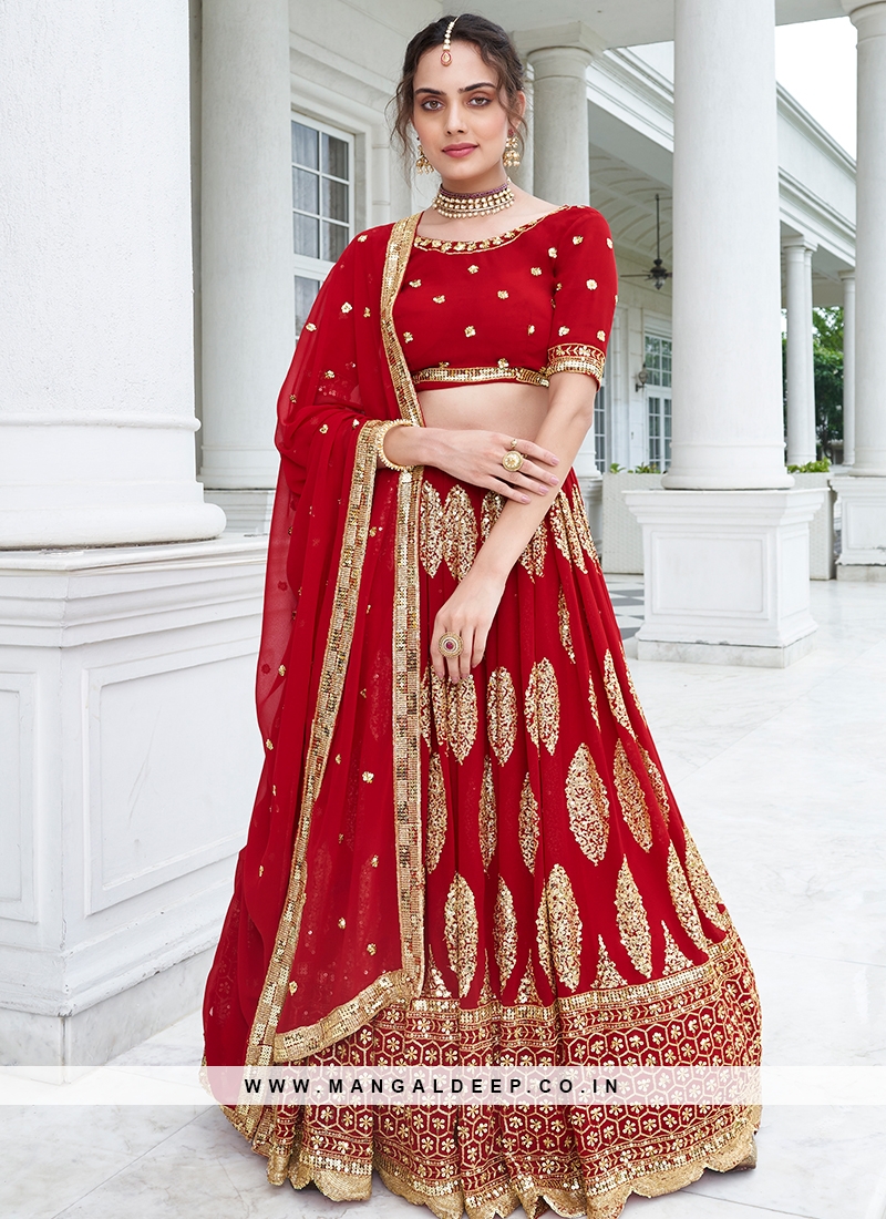 Prettiest Monotone Red Bridal Outfits That Are Perfect For Your Wedding  Functions | WeddingBazaar