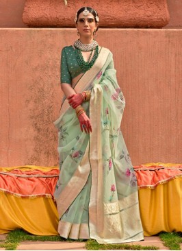 Sea Green Party Classic Saree