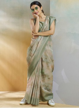 Sea Green Weaving Classic Saree