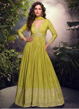 Sensational Green Ceremonial Readymade Gown