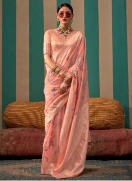 Sensational Linen Festival Traditional Saree