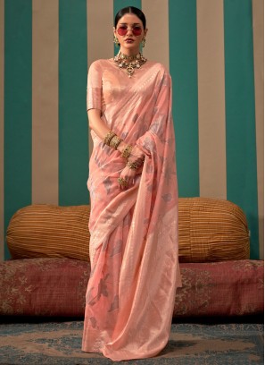 Sensational Linen Festival Traditional Saree