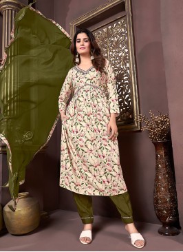 Sensible Rayon Printed Trendy Salwar Suit