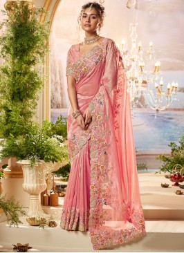 Sightly Embroidered Contemporary Saree