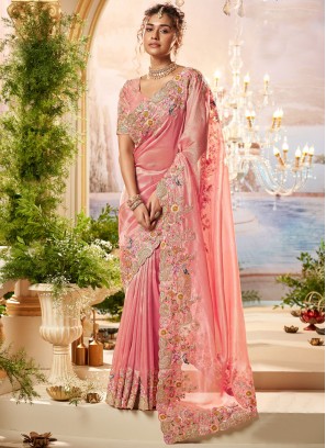 Sightly Embroidered Contemporary Saree