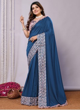 Silk Border Classic Saree in Morpeach 