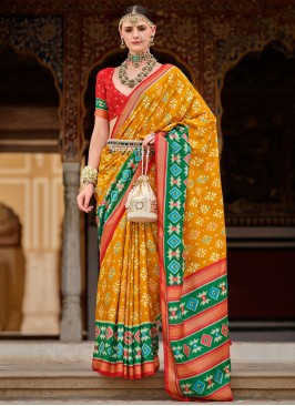 Silk Mustard Classic Saree