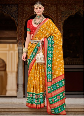 Silk Mustard Classic Saree