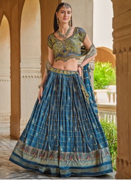 Silk Readymade Lehenga Choli in Morpeach 