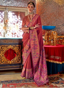 Silk Rust Classic Saree