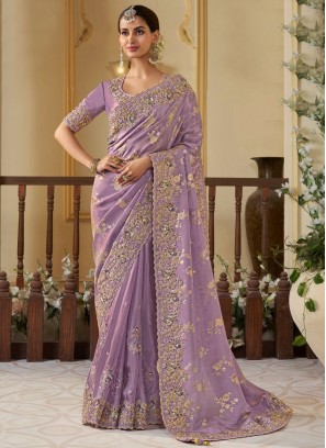 Simplistic Tissue Wedding Contemporary Saree