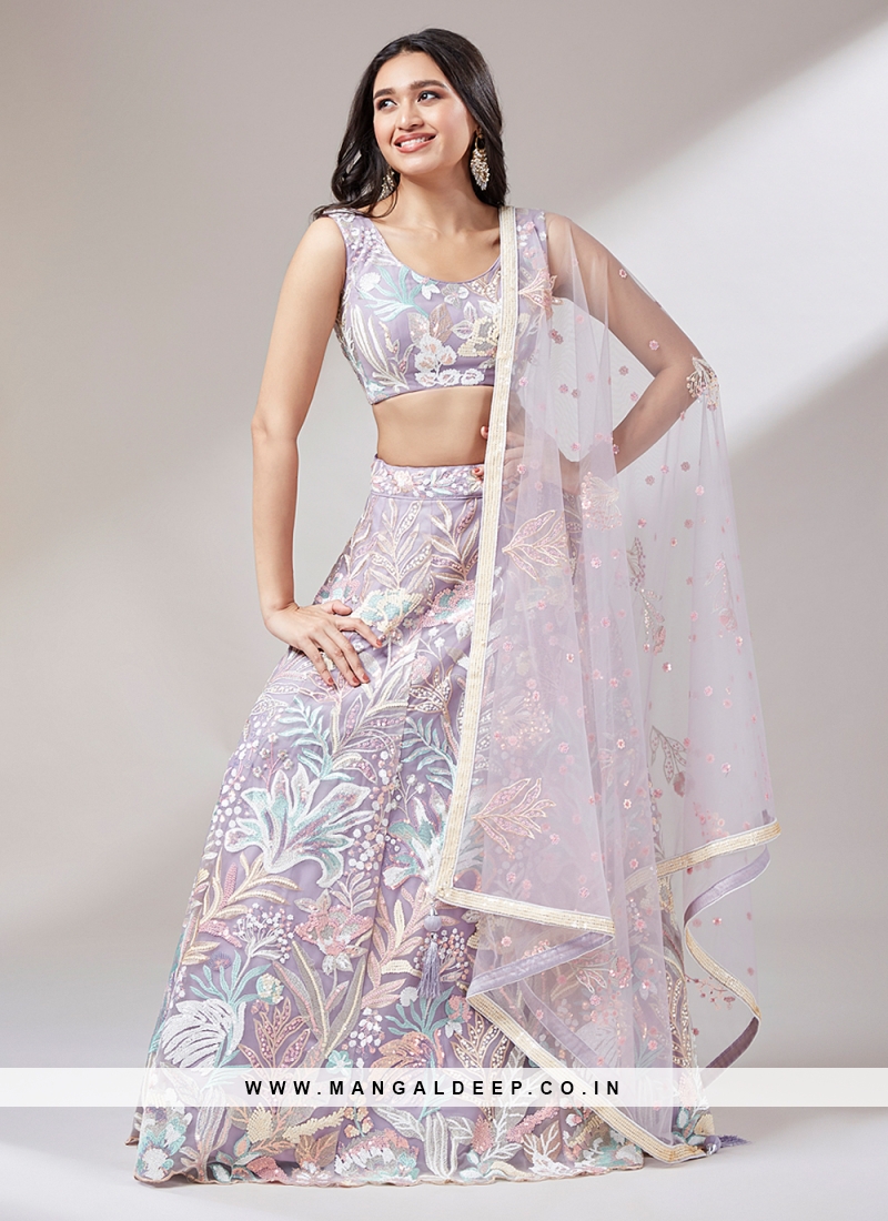 Buy Designer Lehenga Choli Online like Organza, Crepe and More