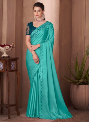 Snazzy Embroidered Classic Saree