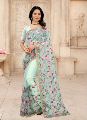 Snazzy Embroidered Contemporary Saree