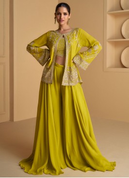 Spectacular Thread Georgette Trendy Salwar Kameez