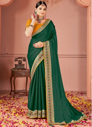 Spellbinding Rangoli Border Designer Saree