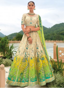 Splendid Mirror Engagement Lehenga Choli