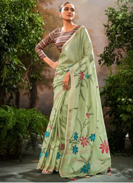 Staggering Print Party Traditional Saree