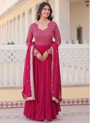 Staggering Rani Sangeet Trendy Gown