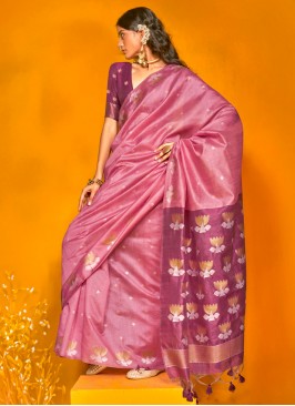 Strange Weaving Party Contemporary Saree